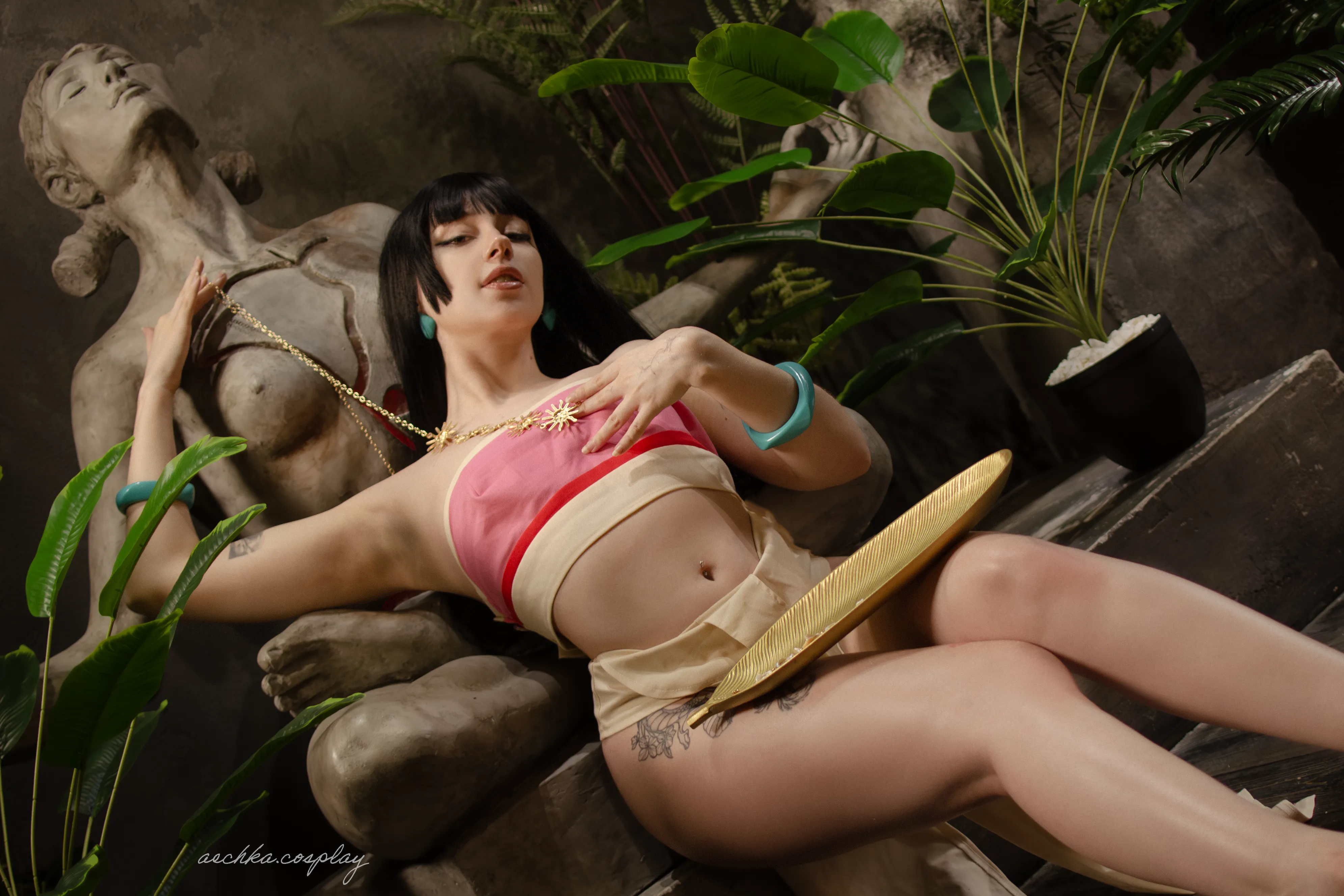 Aechka cosplays Chel from The Road to El Dorado